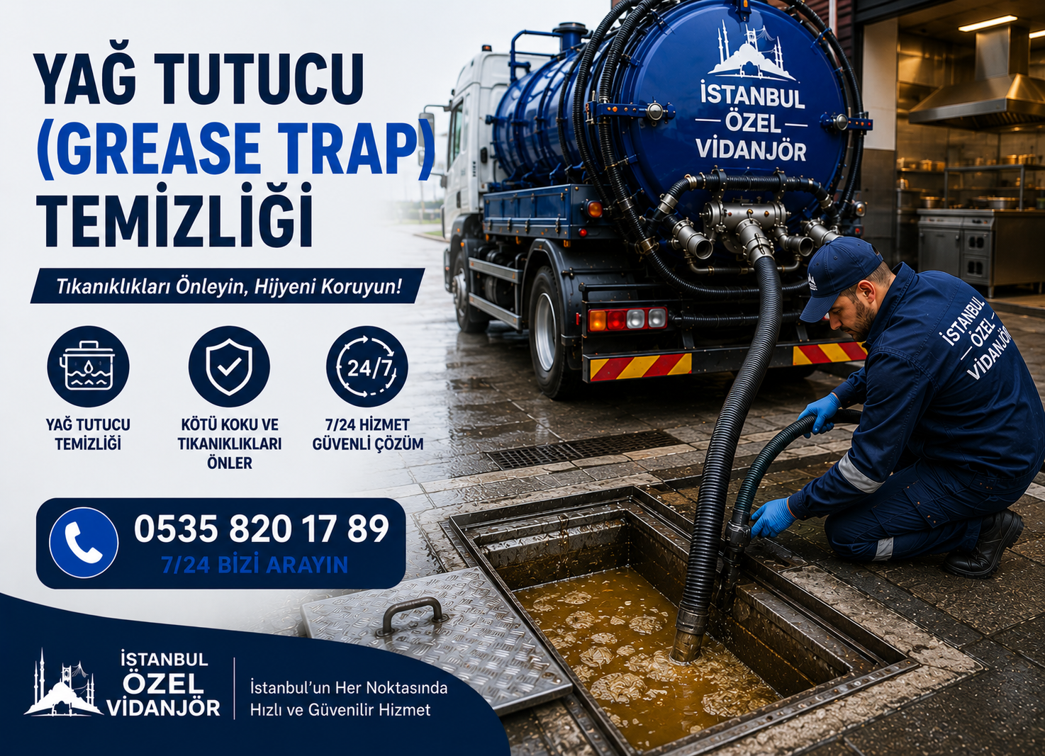 Yağ Tutucu (Grease Trap) Temizliği